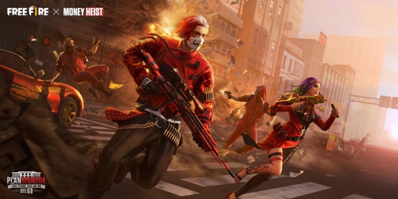 Free Fire will launch its second Money Heist crossover on December 3rd, adding new in-game goodies during the event