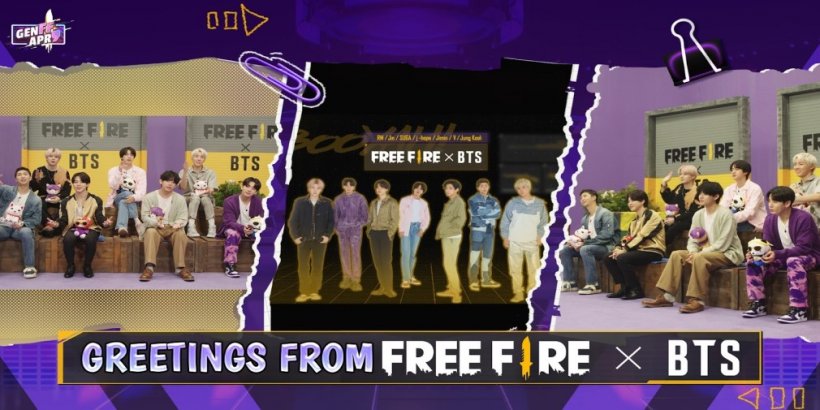 Free Fire's latest collaboration with BTS is going live featuring new themed skins, items, events, and more