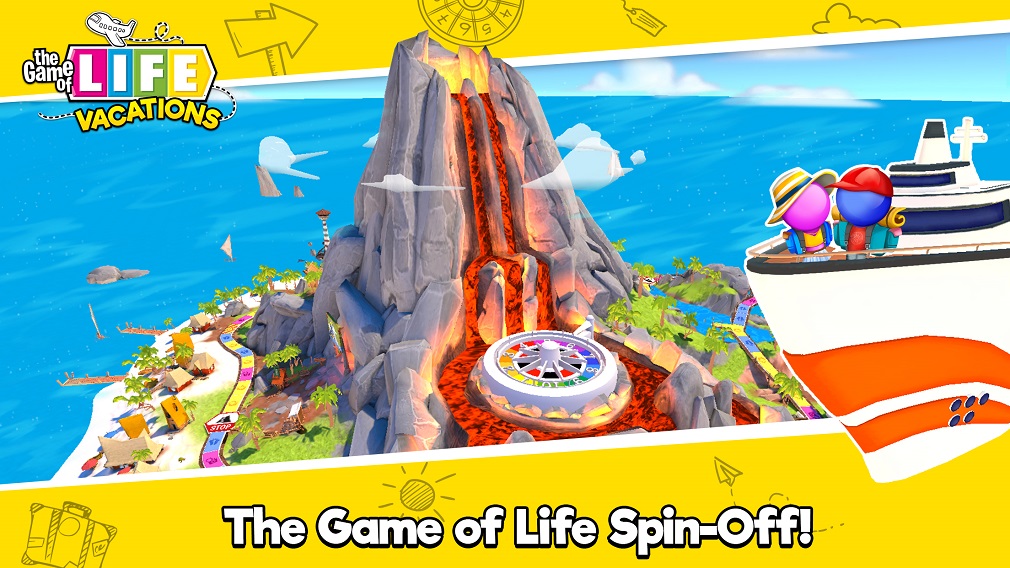 Go on a globetrotting adventure in THE GAME OF LIFE: Vacations for Android and iOS