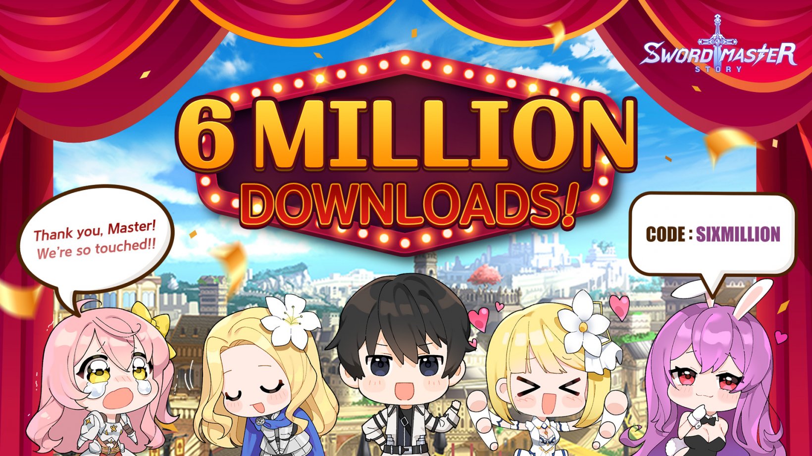 SwordMaster Story is celebrating six million downloads with a new hero and numerous events